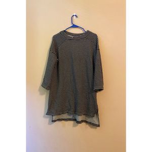Free People Striped tunic sweatshirt